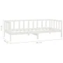 Sofá cama con colchón madera de pino maciza blanco 90x200 cm de vidaXL, Camas y somieres - Ref: Foro24-3083610, Precio: 283,2...