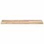 Estantes flotantes 2 uds madera acacia sin tratar 80x30x2 cm