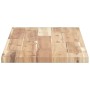 Estantes flotantes 2 uds madera acacia sin tratar 80x30x2 cm