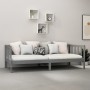 Sofa bed with solid pine wood mattress gray 90x200 cm by vidaXL, Beds and slatted bases - Ref: Foro24-3083611, Price: 297,89 ...