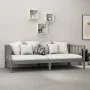 Sofa bed with solid pine wood mattress gray 90x200 cm by vidaXL, Beds and slatted bases - Ref: Foro24-3083611, Price: 294,28 ...