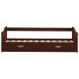 Brown pine wood sofa bed structure 90x200 cm by vidaXL, Beds and slatted bases - Ref: Foro24-283152, Price: 189,96 €, Discoun...