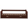 Estructura de sofá cama madera de pino marrón 90x200 cm de vidaXL, Camas y somieres - Ref: Foro24-283152, Precio: 188,89 €, D...