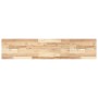 Estantes flotantes 2 uds madera acacia sin tratar 140x30x2 cm
