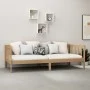 Sofa bed and mattress solid pine wood honey brown 90x200 cm by vidaXL, Beds and slatted bases - Ref: Foro24-3083617, Price: 2...