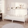 Sofa bed with white solid pine wood mattress 90x200 cm by vidaXL, Beds and slatted bases - Ref: Foro24-3083605, Price: 221,89...