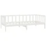 Sofa bed with white solid pine wood mattress 90x200 cm by vidaXL, Beds and slatted bases - Ref: Foro24-3083605, Price: 214,98...
