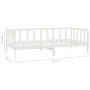 Sofa bed with white solid pine wood mattress 90x200 cm by vidaXL, Beds and slatted bases - Ref: Foro24-3083605, Price: 214,98...