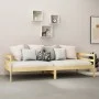 Sofa bed with solid pine wood mattress 90x200 cm by vidaXL, Beds and slatted bases - Ref: Foro24-3083554, Price: 206,46 €, Di...
