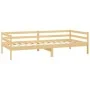 Sofa bed with solid pine wood mattress 90x200 cm by vidaXL, Beds and slatted bases - Ref: Foro24-3083554, Price: 206,46 €, Di...