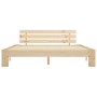Estructura de cama de madera maciza de pino 160x200 cm de vidaXL, Camas y somieres - Ref: Foro24-283164, Precio: 187,89 €, De...