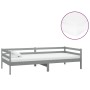 Schlafsofa mit Matratze aus massivem Kiefernholz grau 90x200 cm von vidaXL, Betten und Lattenroste - Ref: Foro24-3083561, Pre...