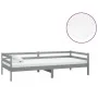 Sofa bed with solid pine wood mattress gray 90x200 cm by vidaXL, Beds and slatted bases - Ref: Foro24-3083561, Price: 285,69 ...