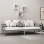 Schlafsofa mit Matratze aus massivem Kiefernholz grau 90x200 cm von vidaXL, Betten und Lattenroste - Ref: Foro24-3083561, Pre...