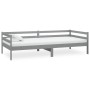 Schlafsofa mit Matratze aus massivem Kiefernholz grau 90x200 cm von vidaXL, Betten und Lattenroste - Ref: Foro24-3083561, Pre...