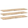 Estantes flotantes 3 uds madera acacia sin tratar 140x40x2 cm
