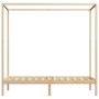 Estructura de cama con dosel madera maciza pino 90x200 cm de vidaXL, Camas y somieres - Ref: Foro24-283250, Precio: 158,01 €,...