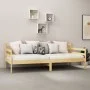 Sofa bed with solid pine wood mattress 90x200 cm by vidaXL, Beds and slatted bases - Ref: Foro24-3083594, Price: 249,70 €, Di...