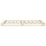 Solid pine wood pallet bed frame 200x200 cm by vidaXL, Beds and slatted bases - Ref: Foro24-285240, Price: 147,44 €, Discount: %