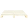 Solid pine wood pallet bed frame 200x200 cm by vidaXL, Beds and slatted bases - Ref: Foro24-285240, Price: 147,44 €, Discount: %