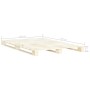 Solid pine wood pallet bed frame 200x200 cm by vidaXL, Beds and slatted bases - Ref: Foro24-285240, Price: 147,44 €, Discount: %