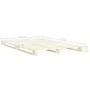 Solid pine wood pallet bed frame 200x200 cm by vidaXL, Beds and slatted bases - Ref: Foro24-285240, Price: 147,22 €, Discount: %