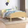 Solid pine wood bed frame 120x200 cm by vidaXL, Beds and slatted bases - Ref: Foro24-322028, Price: 148,52 €, Discount: %
