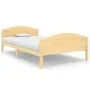 Solid pine wood bed frame 120x200 cm by vidaXL, Beds and slatted bases - Ref: Foro24-322028, Price: 148,52 €, Discount: %
