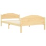 Estructura de cama de madera maciza de pino 120x200 cm de vidaXL, Camas y somieres - Ref: Foro24-322028, Precio: 150,75 €, De...