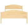Estructura de cama de madera maciza de pino 120x200 cm de vidaXL, Camas y somieres - Ref: Foro24-322028, Precio: 150,75 €, De...