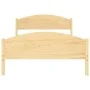 Solid pine wood bed frame 120x200 cm by vidaXL, Beds and slatted bases - Ref: Foro24-322028, Price: 148,52 €, Discount: %