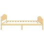 Estructura de cama de madera maciza de pino 120x200 cm de vidaXL, Camas y somieres - Ref: Foro24-322028, Precio: 150,75 €, De...