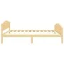 Solid pine wood bed frame 120x200 cm by vidaXL, Beds and slatted bases - Ref: Foro24-322028, Price: 148,52 €, Discount: %