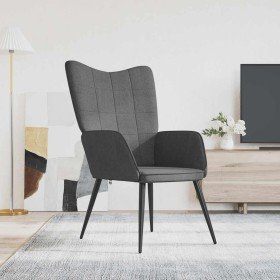 Sillón de relax de tela gris oscuro Sillón de relax de tela gris oscuro
