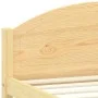Solid pine wood bed frame 120x200 cm by vidaXL, Beds and slatted bases - Ref: Foro24-322028, Price: 148,52 €, Discount: %