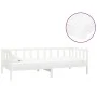 Sofa bed with white solid pine wood mattress 90x200 cm by vidaXL, Beds and slatted bases - Ref: Foro24-3083620, Price: 249,97...