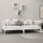 Schlafsofa mit weißer Matratze aus massivem Kiefernholz, 90 x 200 cm von vidaXL, Betten und Lattenroste - Ref: Foro24-3083620...