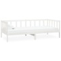 Sofá cama con colchón madera de pino maciza blanco 90x200 cm de vidaXL, Camas y somieres - Ref: Foro24-3083620, Precio: 259,2...