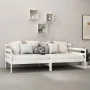 Sofa bed with white solid pine wood mattress 90x200 cm by vidaXL, Beds and slatted bases - Ref: Foro24-3083580, Price: 226,06...