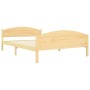Solid pine wood bed frame 140x200 cm by vidaXL, Beds and slatted bases - Ref: Foro24-322029, Price: 123,70 €, Discount: %