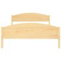 Solid pine wood bed frame 140x200 cm by vidaXL, Beds and slatted bases - Ref: Foro24-322029, Price: 123,70 €, Discount: %