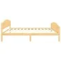 Solid pine wood bed frame 140x200 cm by vidaXL, Beds and slatted bases - Ref: Foro24-322029, Price: 122,31 €, Discount: %