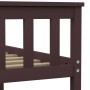 Dark brown solid pine wood bed frame 180x200 cm by vidaXL, Beds and slatted bases - Ref: Foro24-283237, Price: 187,40 €, Disc...