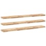 Estantes flotantes 3 uds madera acacia sin tratar 140x20x4 cm