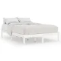 Solid white pine wood bed frame 140x200 cm by vidaXL, Beds and slatted bases - Ref: Foro24-810018, Price: 83,70 €, Discount: %