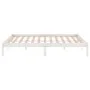 Solid white pine wood bed frame 140x200 cm by vidaXL, Beds and slatted bases - Ref: Foro24-810018, Price: 83,70 €, Discount: %