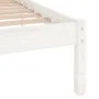 Solid white pine wood bed frame 140x200 cm by vidaXL, Beds and slatted bases - Ref: Foro24-810018, Price: 83,70 €, Discount: %