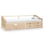 Sofá cama 3 plazas con cajones madera maciza pino 90x200 cm de vidaXL, Camas y somieres - Ref: Foro24-322169, Precio: 263,63 ...
