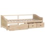 3-seater sofa bed with solid pine wood drawers 90x200 cm by vidaXL, Beds and slatted bases - Ref: Foro24-322169, Price: 263,6...