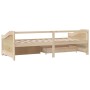 Sofá cama 3 plazas con cajones madera maciza pino 90x200 cm de vidaXL, Camas y somieres - Ref: Foro24-322169, Precio: 263,63 ...